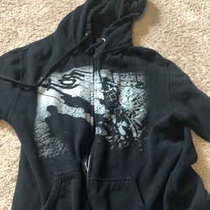 Korn band zip up hoodie